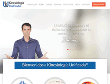 Tablet Screenshot of kinesiologiaunificada.com